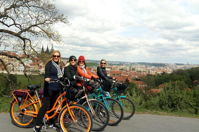 7 BEST VIEWS - PRAGUE eBIKE TOUR - Letna Park, river views, and a well-placed refreshment option