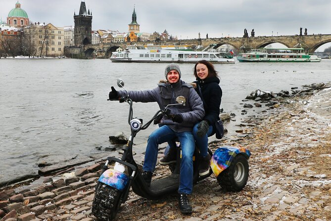 Amazing !!! Electric Trike Tour of Prague, live guide included - Under Charles Bridge to Prague’s narrowest street
