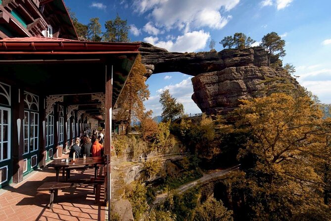 Bohemian & Saxon Switzerland Nature Escape from Prague - The 2-kilometer walk to Pravcicka Gate