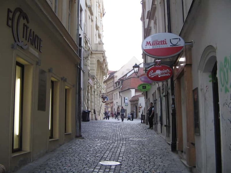 Brno: Historic Downtown Walking Tour - The Vegetable Market and Brno below ground
