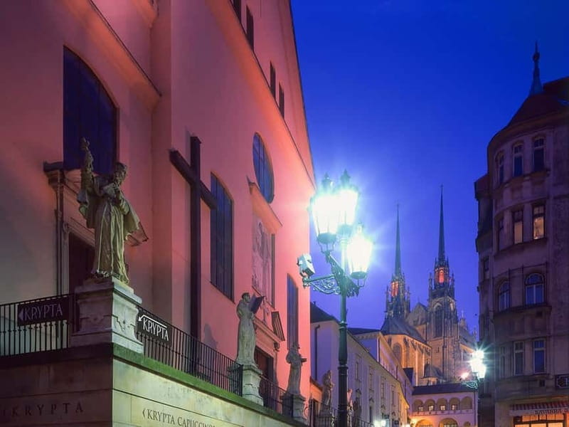 Brno: Historic Downtown Walking Tour - New Town Hall, House of the Noblemen of Leipa, and St. James
