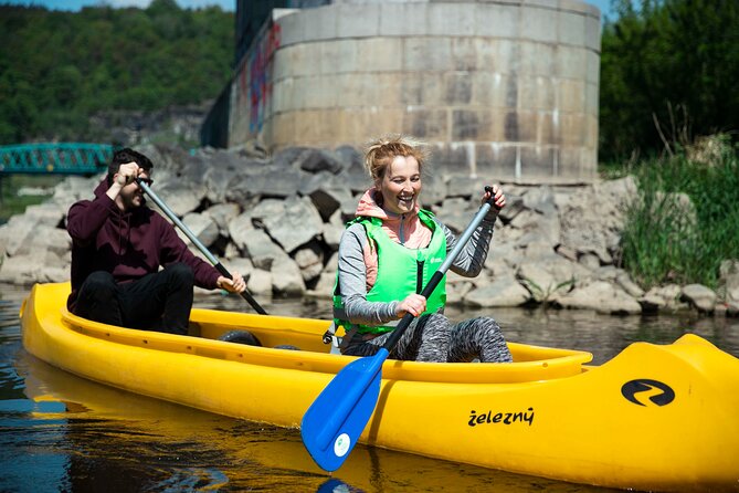 Canoeing on the Elbe river Děčín to Schmilka - Reaching Schmilka after about three hours
