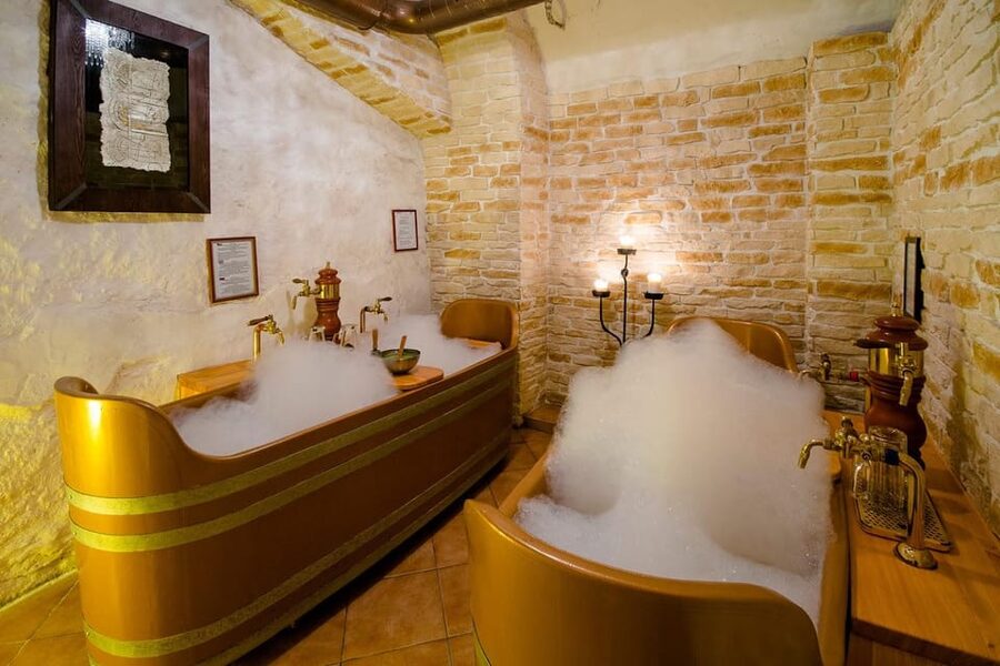 Caroline Bernard Beer Spa Prague with Beer & Massage Option - Bernard beer from the tap