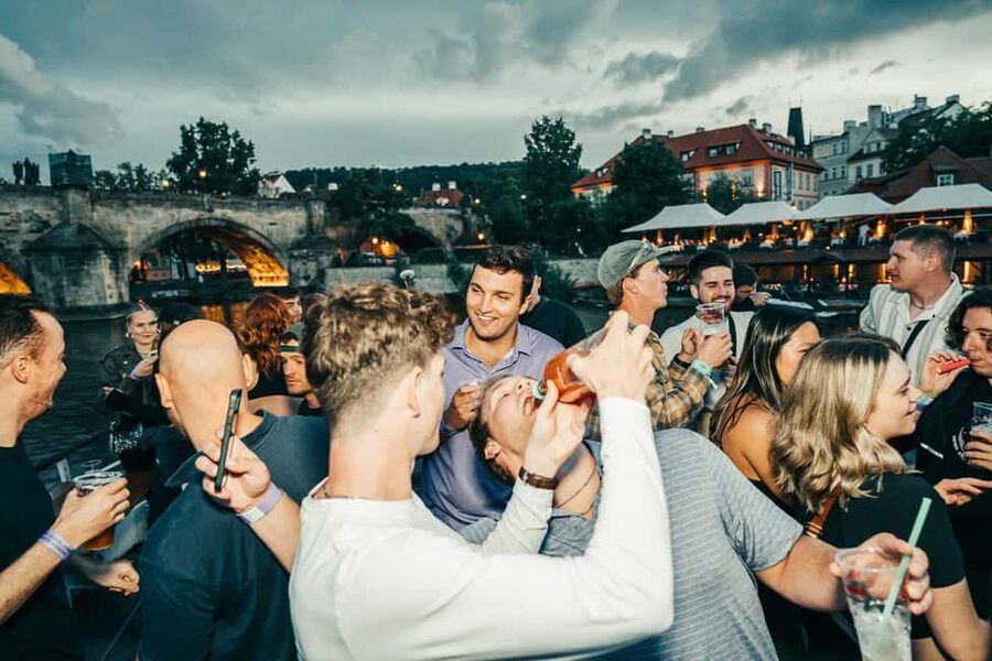 Drunken Monkey Prague Boat Party Open Bar to Duplex Club - River Boats Prague and Dock 16