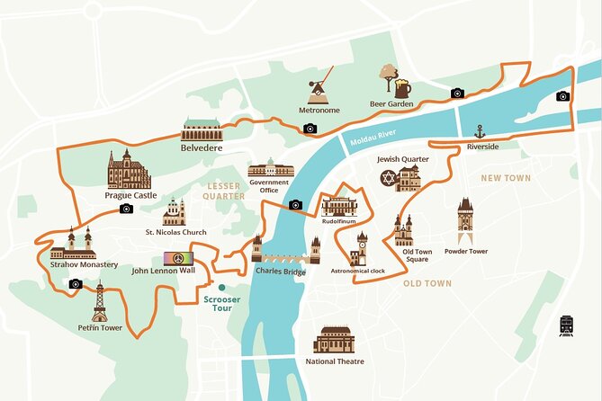 E-BIKE TOUR: 10 Must-See Landmarks & Viewpoints in Prague 1-8per. - Letná Park and the city’s best views