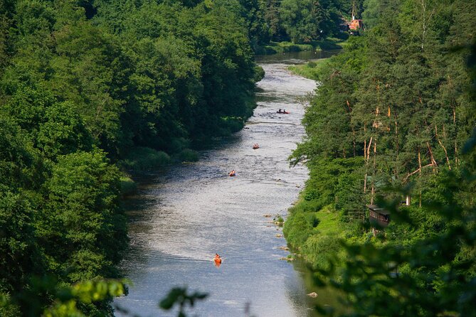 Easy Canoe Mission to the Sazava River from Prague Day Trip - Cabins from the communist era