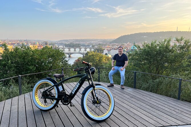 Ebike Sunset tour of Prague - Wenceslas Square and the National Museum