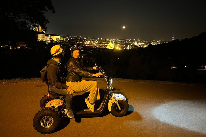 Electric Trike Night Tour in Prague - Live Guided - Strahov Monastery and a high view