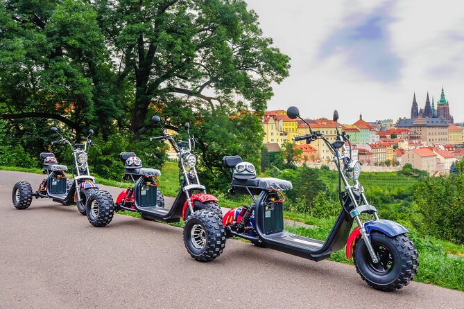 Electric Trike Tour in Prague - City Sightseeing & Fun Riding - Letna Viewpoint and Prague Castle