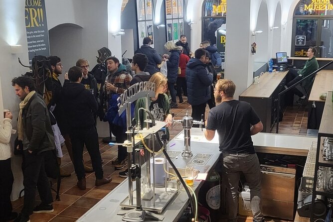 Enjoy 3 beers in Czech Beer Museum - A small museum with beer at the finish
