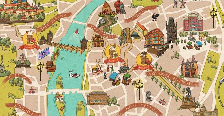 Explore Prague with our chimney cake Prague trail! - Stop one at Na můstku 1 near Wenceslas Square