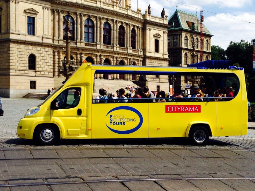 From Old Town: 2-Hour Prague Bus Tour with Top Sights - Seeing the Powder Gate from the bus