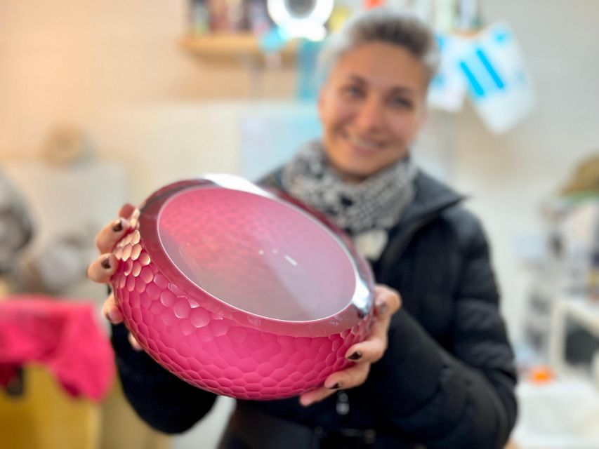 From Prague: Bohemian Glass Crystal Private Tour with Lunch - Grinding Glass With Filip Lukavec