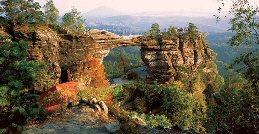 From Prague: Bohemian & Saxon Switzerland Semi Private Tour - Hřensko, snacks, and a local lunch