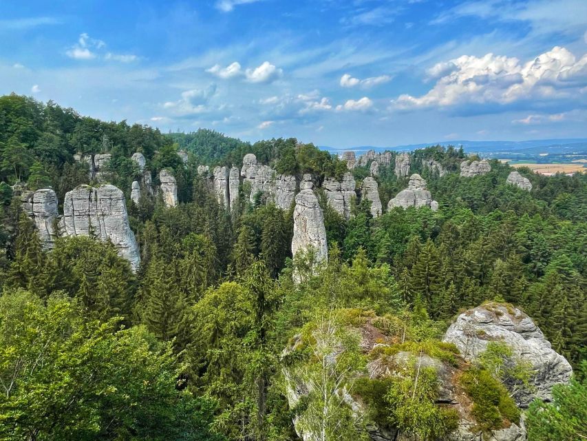 From Prague: Full-Day Bohemian Paradise Guided Hiking Trip - Mary’s Rock and Castle View reward the uphill work