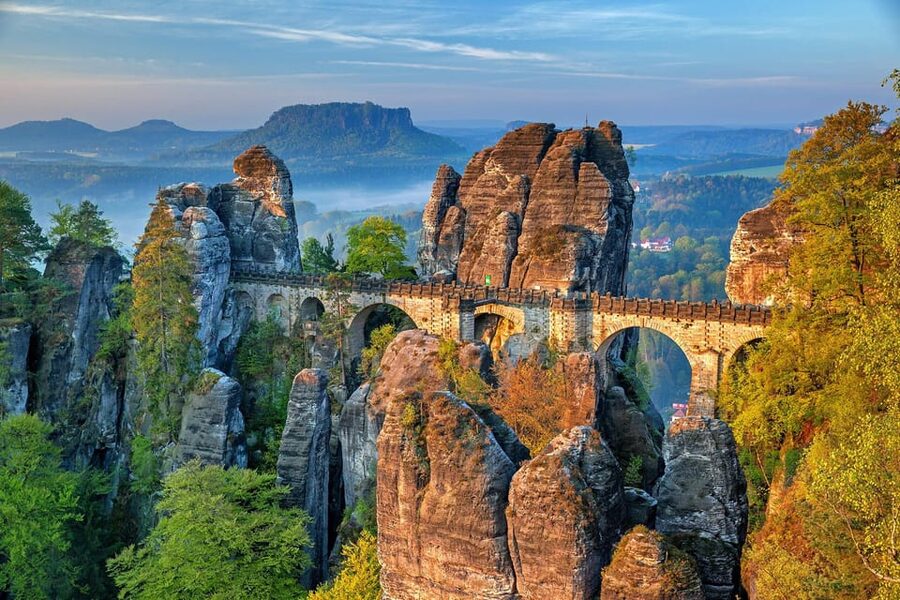 From Prague: Tour to Saxon and Bohemian Switzerland - Tisa Rocks in the winter season