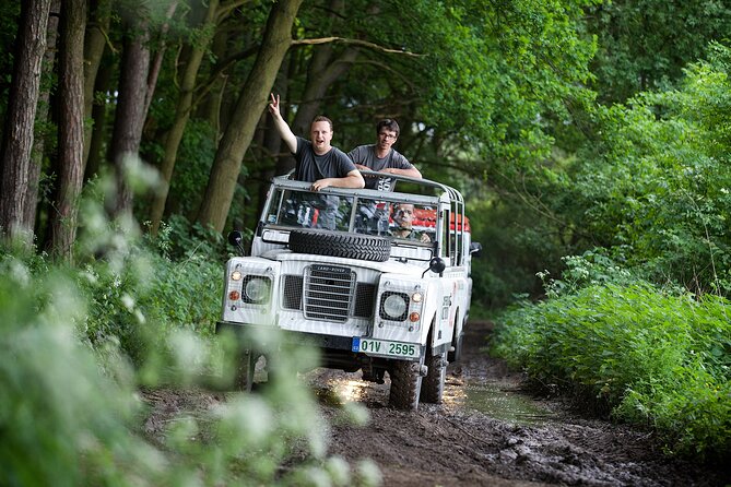 Full-day Land Rover driving off-road experience Prague - Lunch beside the tracks