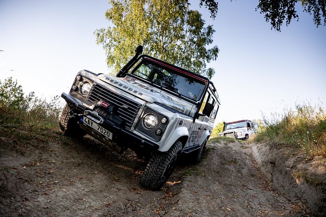 Full-day Land Rover driving off-road experience Prague - Four hours of hills, gullies, and mud