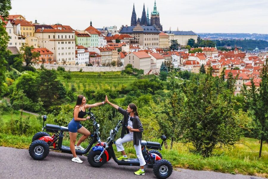 Grand City Tour on Electric Trike in Prague - Live Guided - Old Town Square and the return to Štěpánská 55