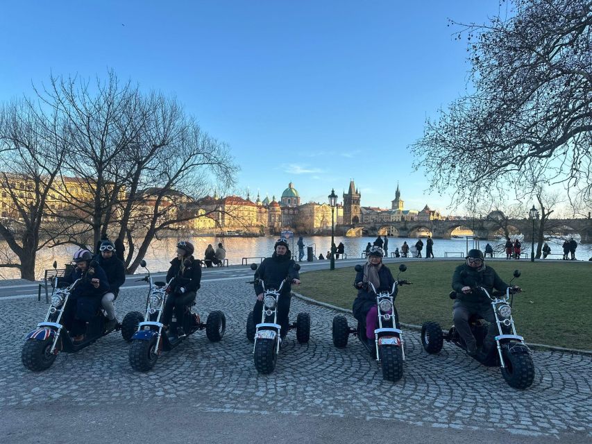 Grand City Tour on Electric Trike in Prague - Live Guided - Lennon Wall, Charles Bridge, and Franz Kafka Museum