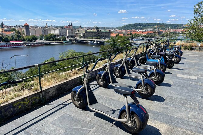Guided sightseeing e-scooter tour of Prague: 2 hours - Strahov Monastery and Prague’s high western views
