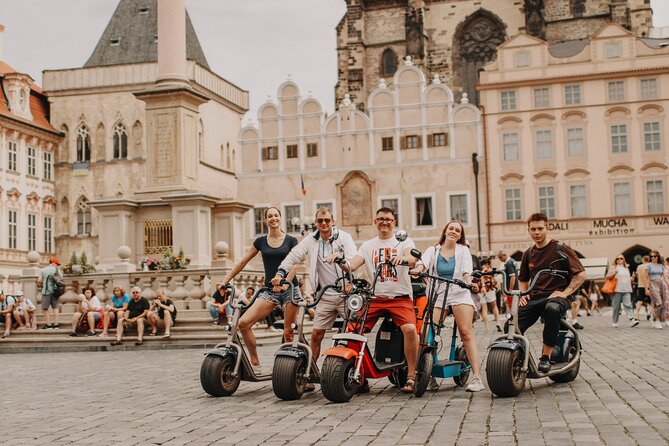 Guided sightseeing e-scooter tour of Prague: 2 hours - What two hours and $78.44 really buy you