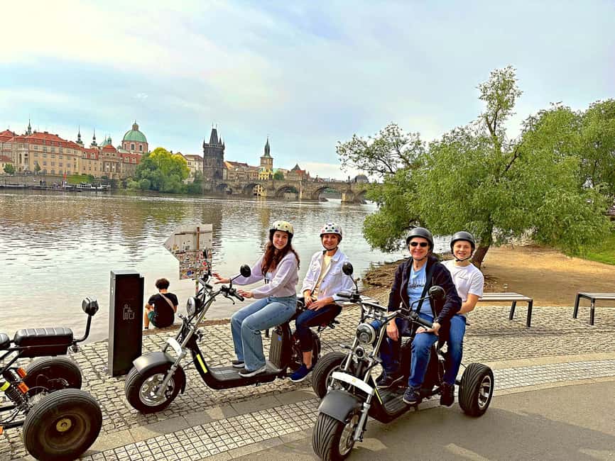 Heart of Prague tour on Tricycle electric scooter - Prague Castle and the Strahov side
