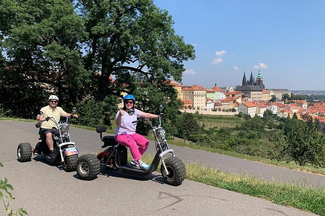 Live-Guided ️Trike-Harley️ Viewpoints tour of Prague - Strahov Monastery Brewery and the finish