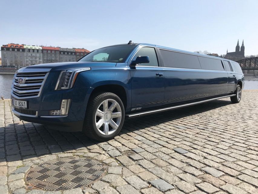 Long Hummer or Cadillac Limousine Party Ride - Pickup at your Prague address