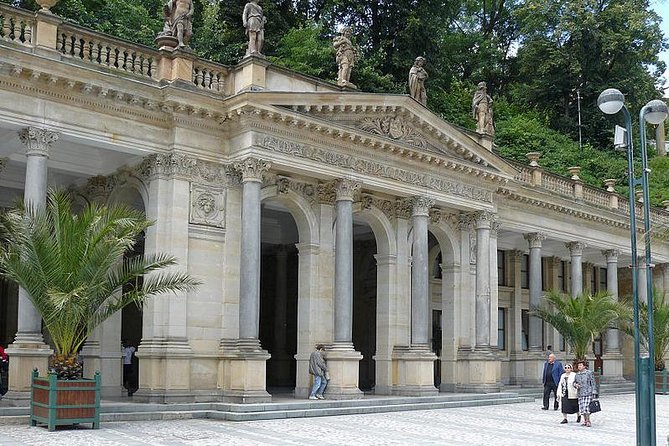 Moser Glassworks and Jan Becher Museum and Karlovy Vary Private Tour from Prague - Andělská Hora and the ruins above the village