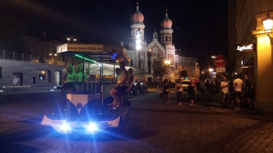 Pilsen: 1.5-Hour Beer Bike with Unlimited Beer - Starting at DEPO2015 on Presslova 14
