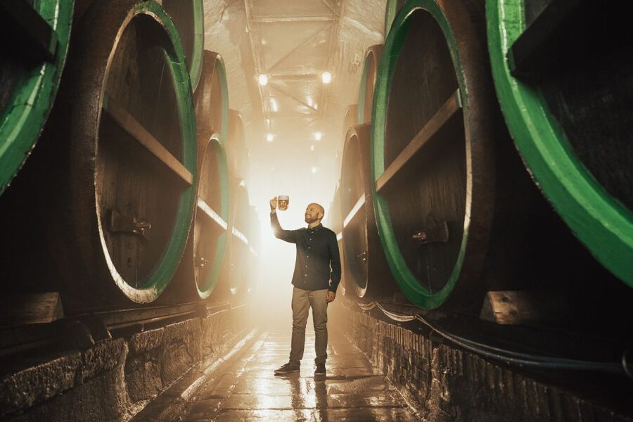 Pilsen: Pilsner Urquell Brewery Tour with Beer Tasting - The historic cellars and the unfiltered finish