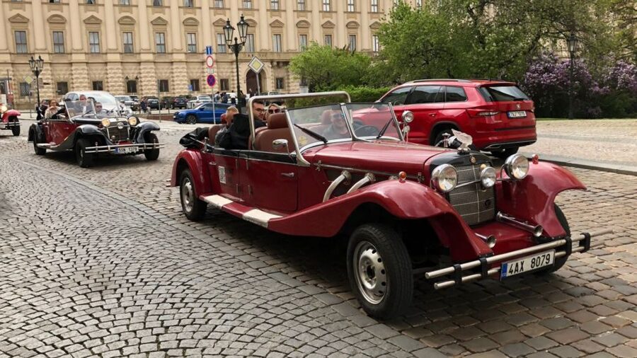 Prague: 1-Hour Private Tour in Vintage Car - Crossing toward the Castle District