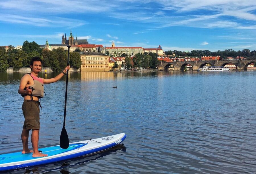 Prague: 2-Hour Paddle Boarding in the City Centre - Prague from the water, not the pavement