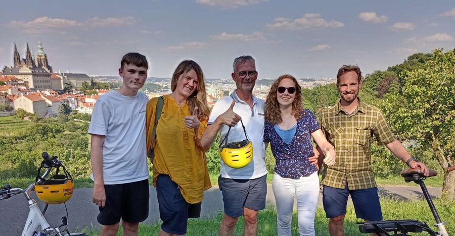 Prague 3-Hour Sightseeing Tour by Electric Bike - Petrin Hill, river views, and the ride back