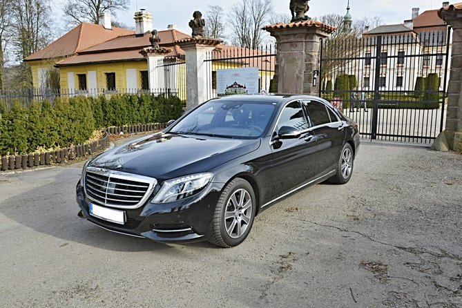 Prague airport luxury transfer by a Mercedes Benz S class - Comfort, luggage, and personal attention
