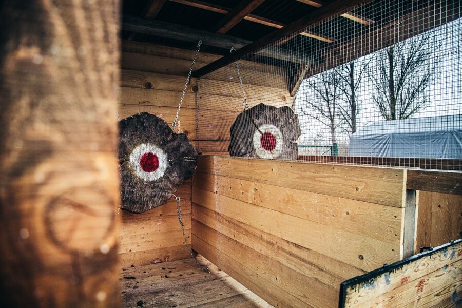Prague: Axe Throwing Experience with Barbecue and Beer - Your first beer and the safety briefing