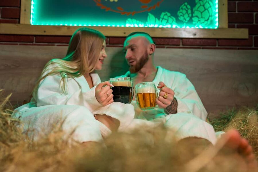 Prague: Beer Spa Experience with Unlimited Beer and Sauna - Bernard beer and the drinking side of the visit