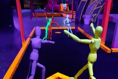 Prague Black Light Mini Golf Admission Ticket