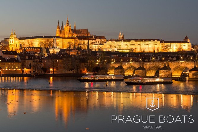 Prague Boats 3-hours Crystal Dinner Cruise - The glass roof and upper deck views