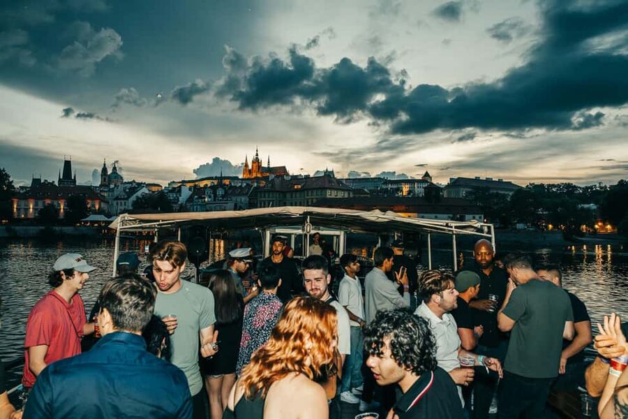 Prague: Booze Cruise with Open Bar and Duplex Entry - From the river to rooftop Duplex