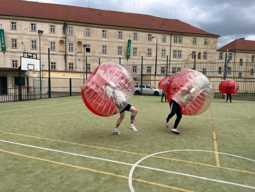 Prague: Bubbles football in city centre of Prague - Getting to the Brown Gate in Central Prague