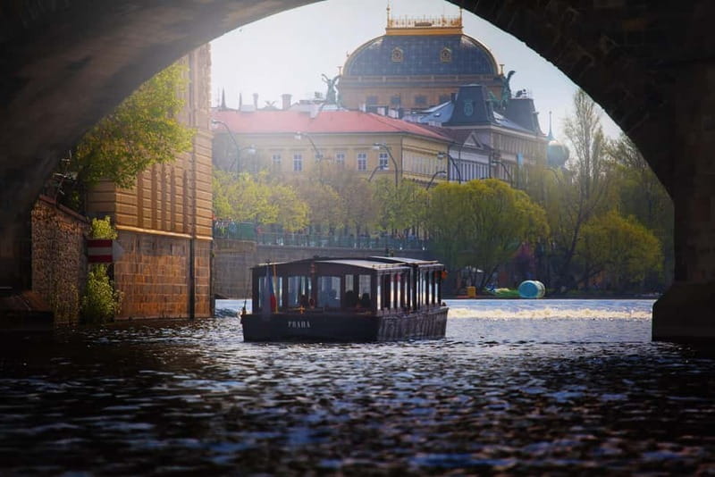 Prague: Canal Cruise Around Charles Bridge - National Theatre and Prague’s riverfront