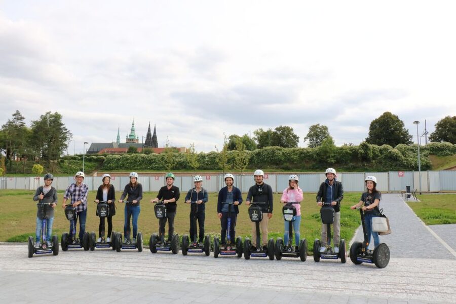 Prague: Castle and Monastery Segway Tour - Getting comfortable on the Segway