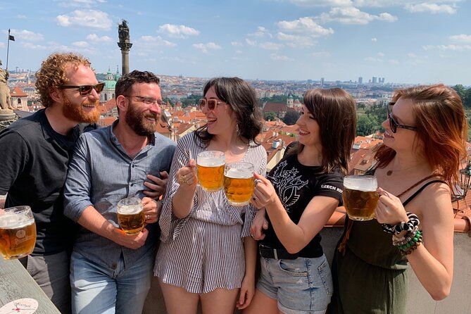 Prague Castle and Pubs Tour with Drinks Included - Walking Nerudova’s cobbled climb