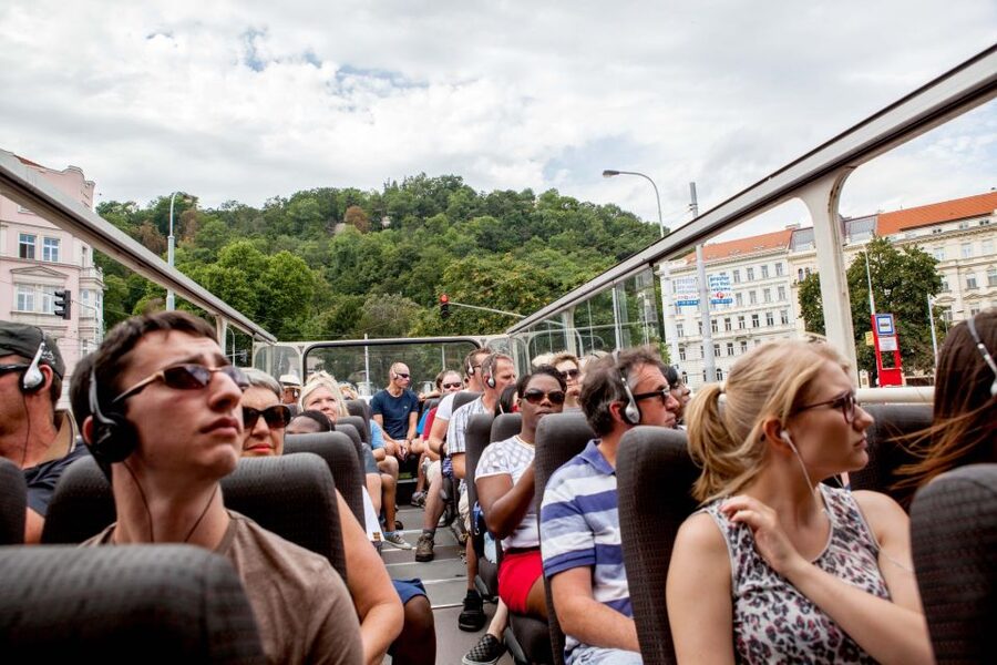 Prague: City Sightseeing HOHO Bus Tour & Optional Boat Tour - Riding the Blue Line through Prague’s center