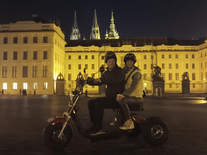 Prague City sightseeing in Night Trike Tour - Letná Park and the Prague Metronome