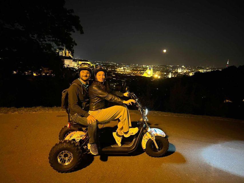 Prague City sightseeing in Night Trike Tour - Prague Castle and Strahov Monastery