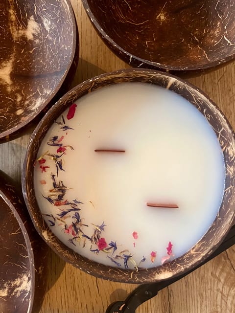 Prague: Coconut Candle Workshop - Choosing your coconut shell and candle style