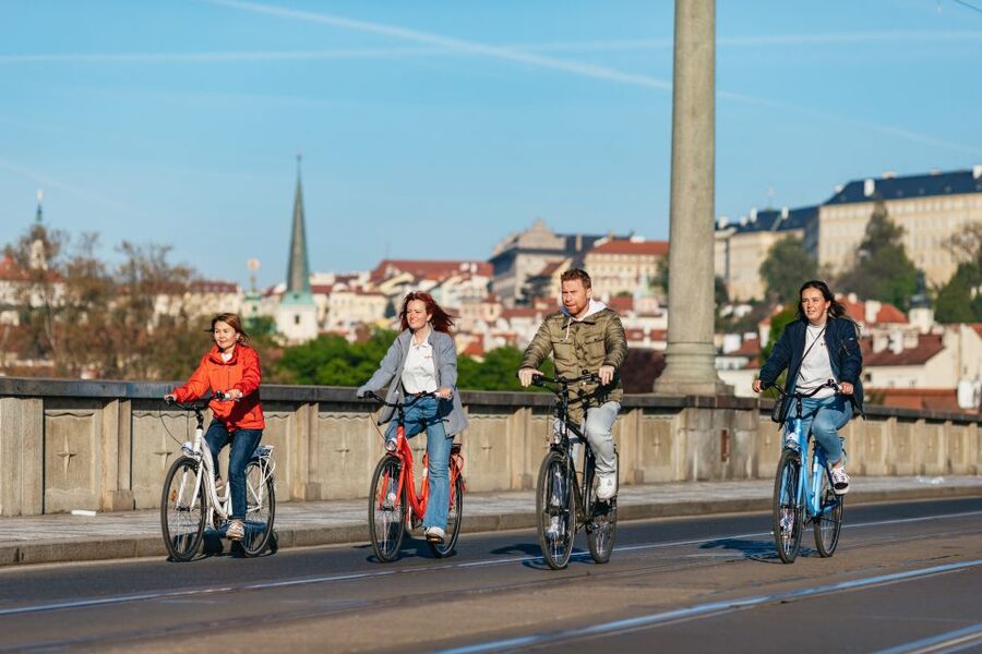 Prague: Complete Bike Tour - New Town and the story of modern Prague